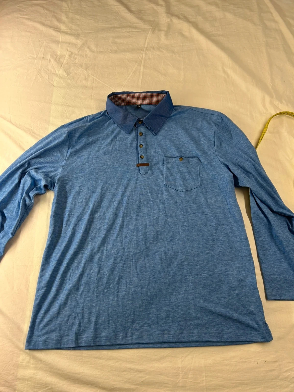Sweat long bleu vintage en viscose et elasthane